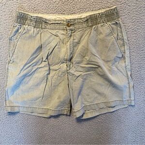 Boca Classics Beige Denim Light Wash Shorts Comfort Waist Men’s Size 36